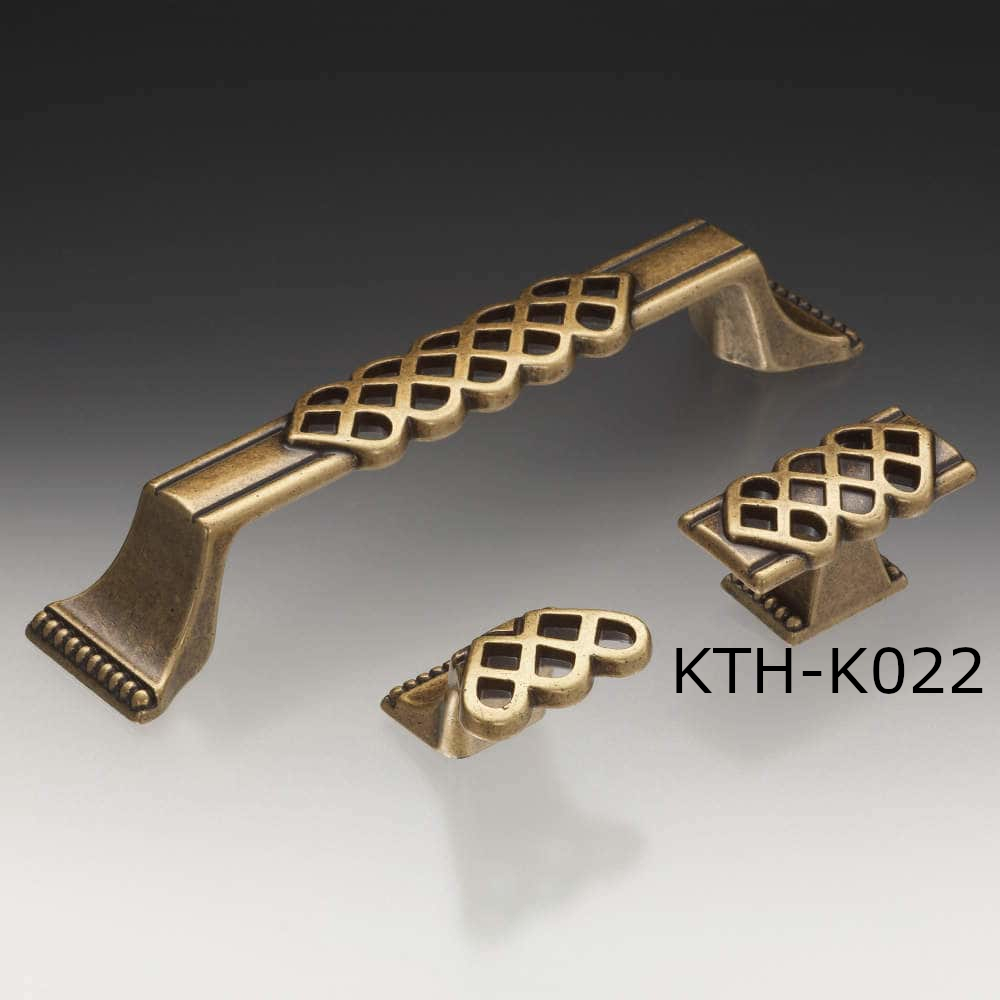 スガツネ工業/つまみハンドル王国 KTH-K022 アンティーク 真鍮古美 家具用つまみ