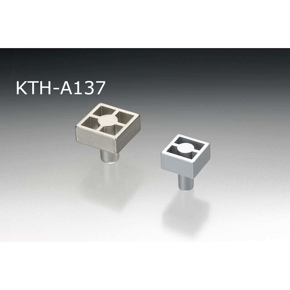 スガツネ工業/つまみハンドル王国 KTH-A137 イタリア製 家具用つまみ サテンマットニッケルめっき
