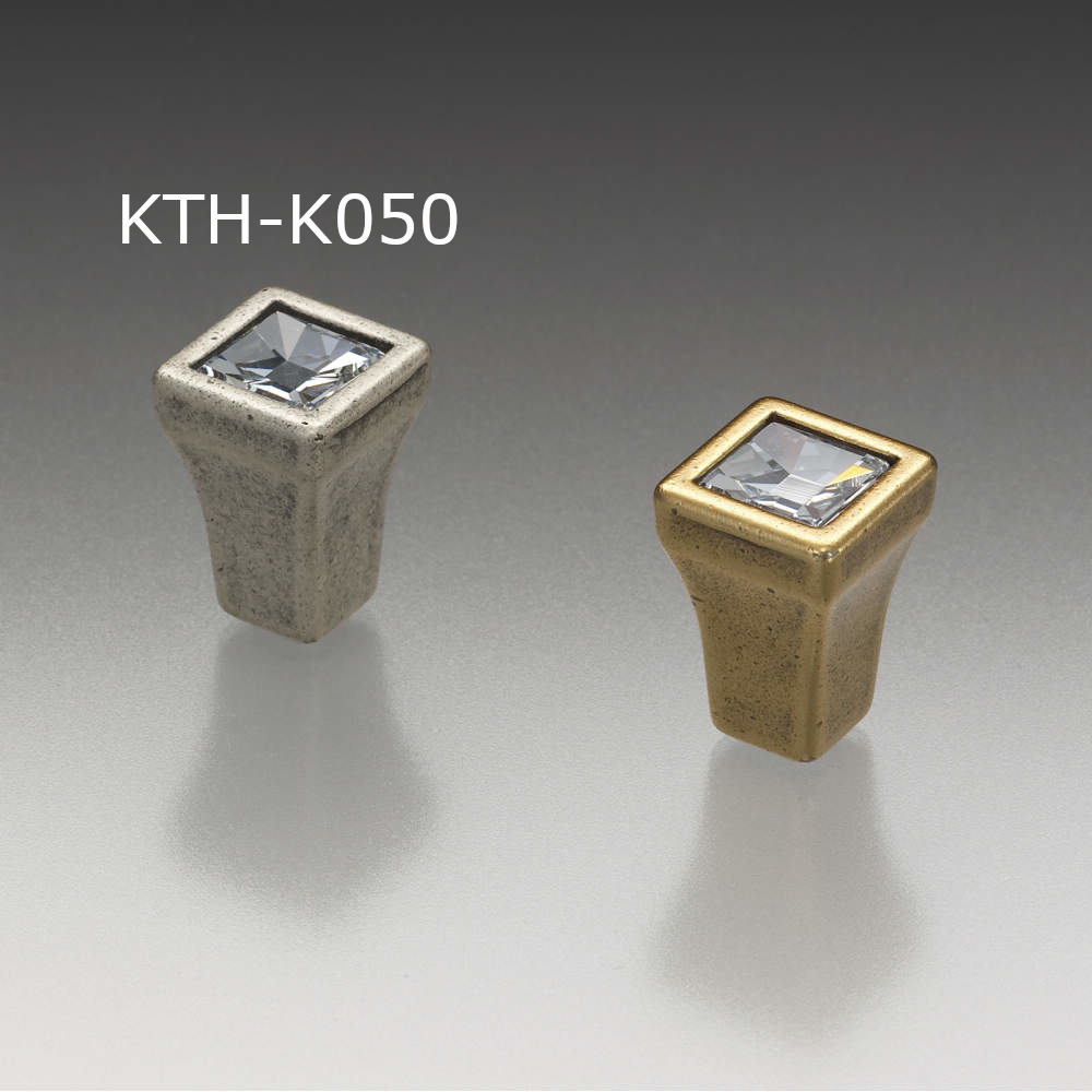 スガツネ工業/つまみハンドル王国 KTH-K050 スワロフスキー 家具用つまみ 錫古美