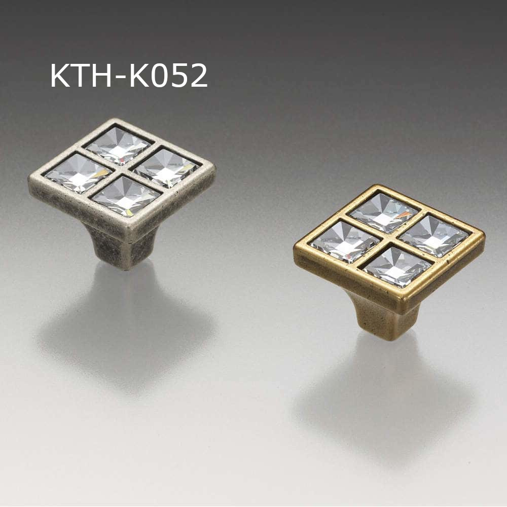 スガツネ工業/つまみハンドル王国 KTH-K052 スワロフスキー 家具用つまみ 錫古美