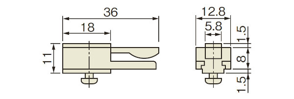 フリーストッパー 寸法図