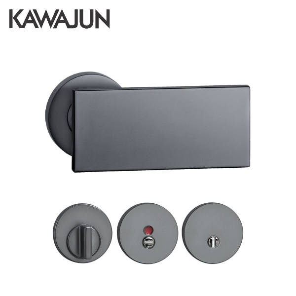 カワジュン R3C-GQ-LP パールブラック プッシュプルハンドル バックセット51mm LPケース錠