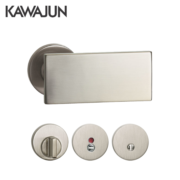 カワジュン R3C-N-LP サテンニッケル プッシュプルハンドル バックセット51mm LPケース錠
